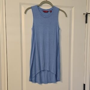 G.I.L.I. Light Blue Crewneck Tunic Top with High-Lo Hem Size XXS